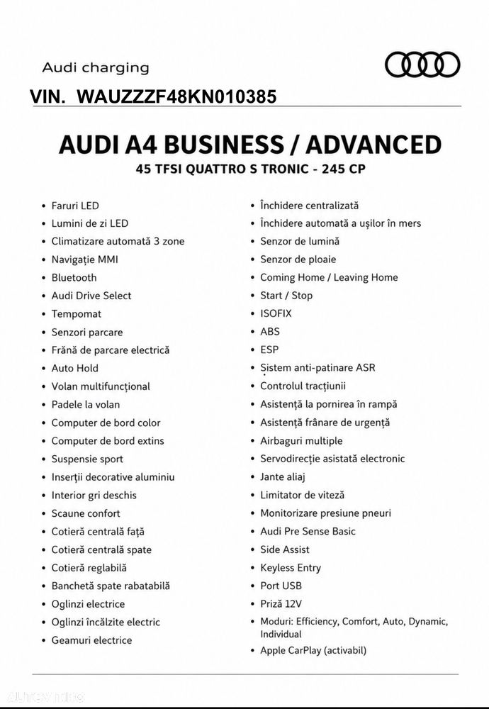Audi A4 Limuzina 45 TFSI quattro MHEV S tronic Advanced - 18