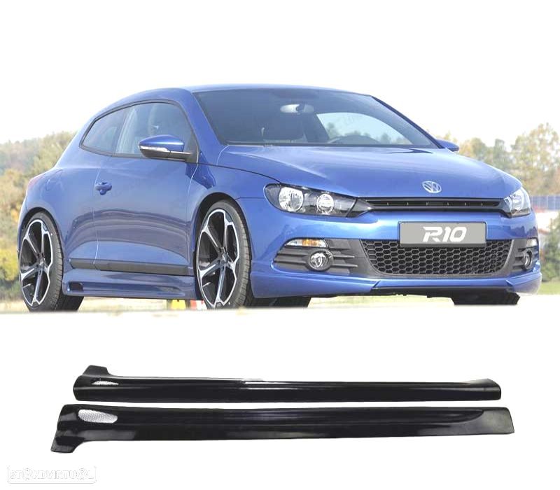 EMBALADEIRAS LATERAIS VOLKSWAGEN VW SCIROCCO MK3 08-17 LOOK RIEGER ABS - 1