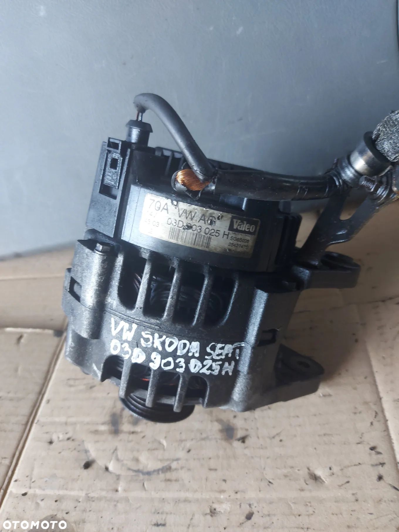 VW SKODA SEAT 1.2 ALTERNATOR VALEO 03G903025H 70A - 1