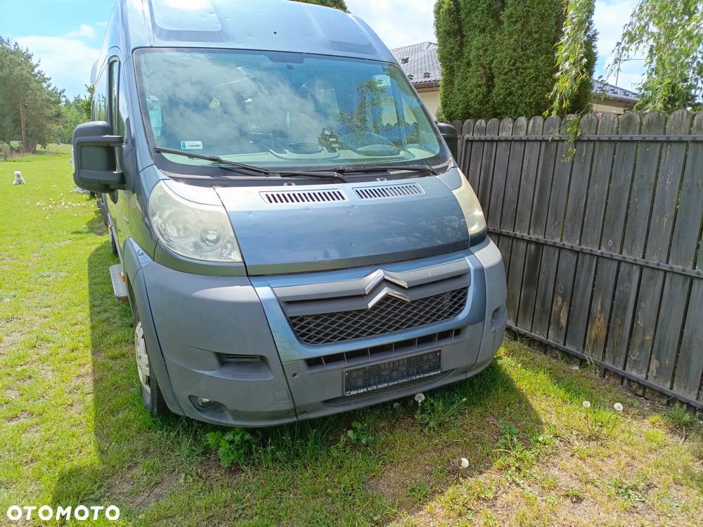 Ducato Boxer Jumper 2007-2014 przód kompletny 691/A GRIGIO FER. maska błotniki reflektory pas przedni zderzak halogeny grill atrapa oraz silnik 3,0 euro4 156ps F1CE0481D 06-11r z możliwością odpalenia/sprawdzenia Tył karoserii oszklony pod autobus kamper - 3