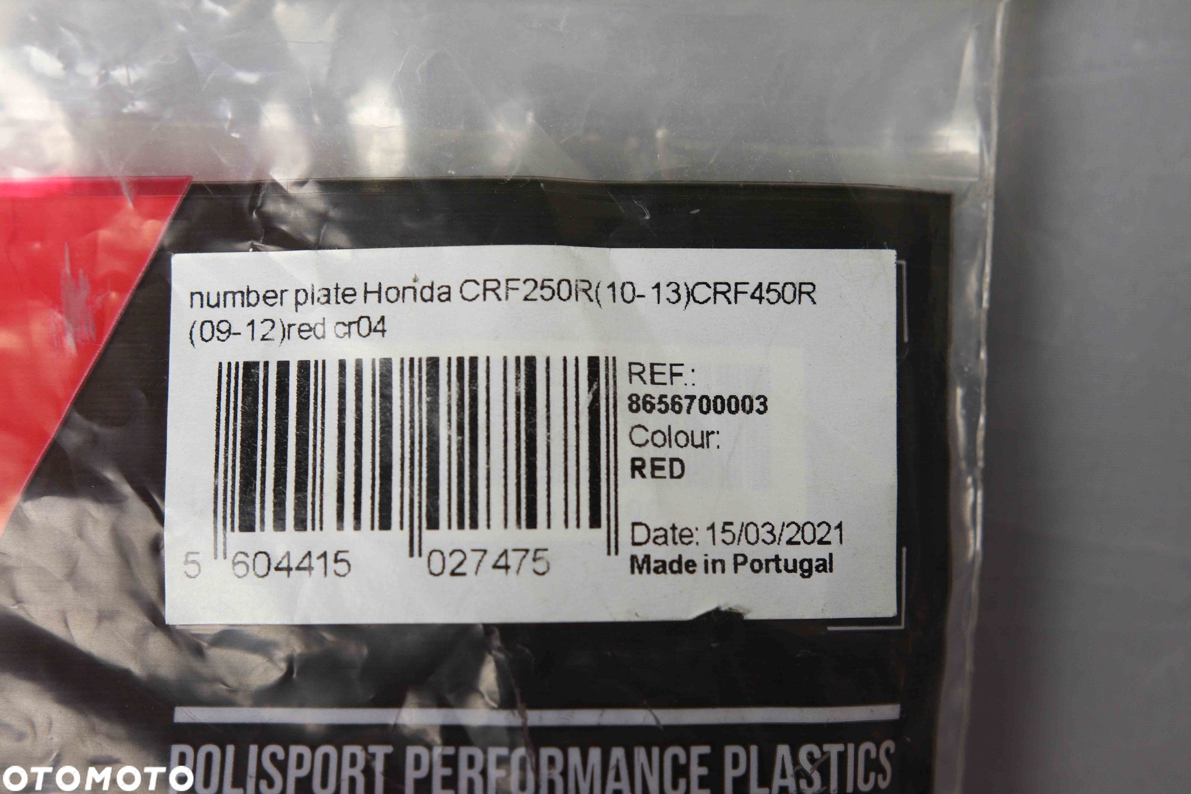 Tablica Na Numer Startowy Honda CRF250/450R - 3