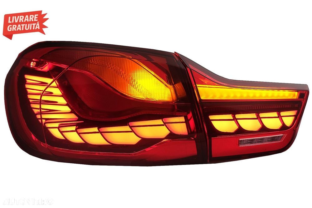 Stopuri OLED BMW Seria 4 F32 F33 F36 M4 F82 F83 (2013-03.2019) Rosu Clar cu Semnal- livrare gratuita - 10