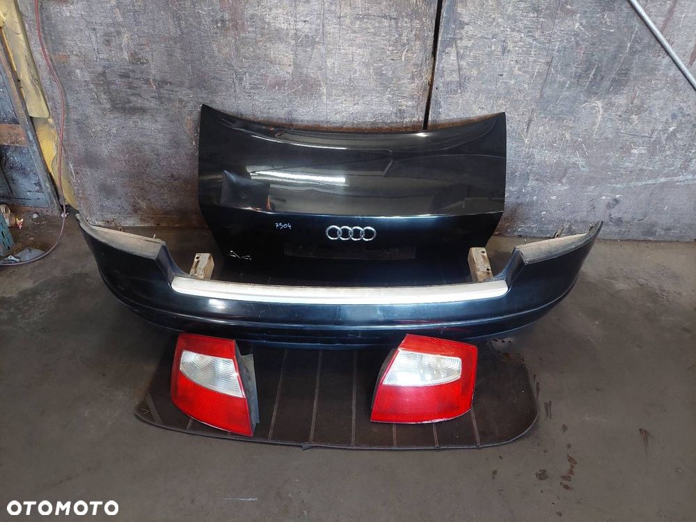 KOMPLETNY TYŁ KLAPA BAGAŻNIKA ZDERZAK TYŁ LAMPY AUDI A4 B6 SEDAN LY9B - 1