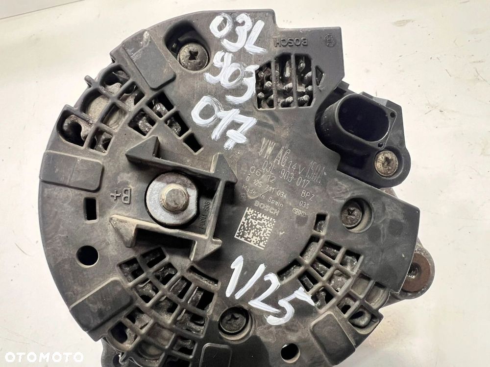 ALTERNATOR AUDI VOLKSWAGEN SEAT SKODA 03L903017E 150A ORYGINAŁ ! 1/25 - 5