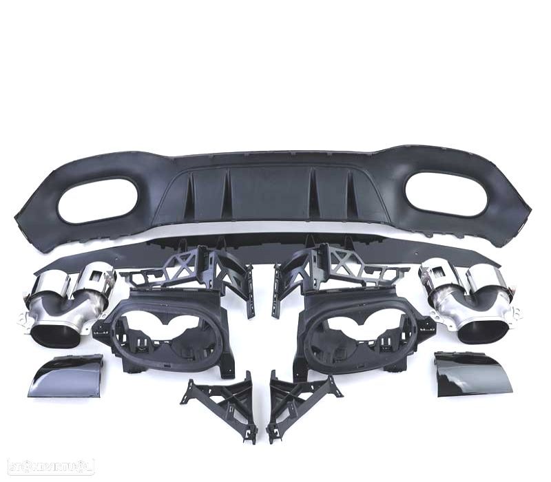 DIFUSOR MERCEDES CLASE A W177 18- LOOK AMG A45 + PONTEIRAS ESCAPE - 3