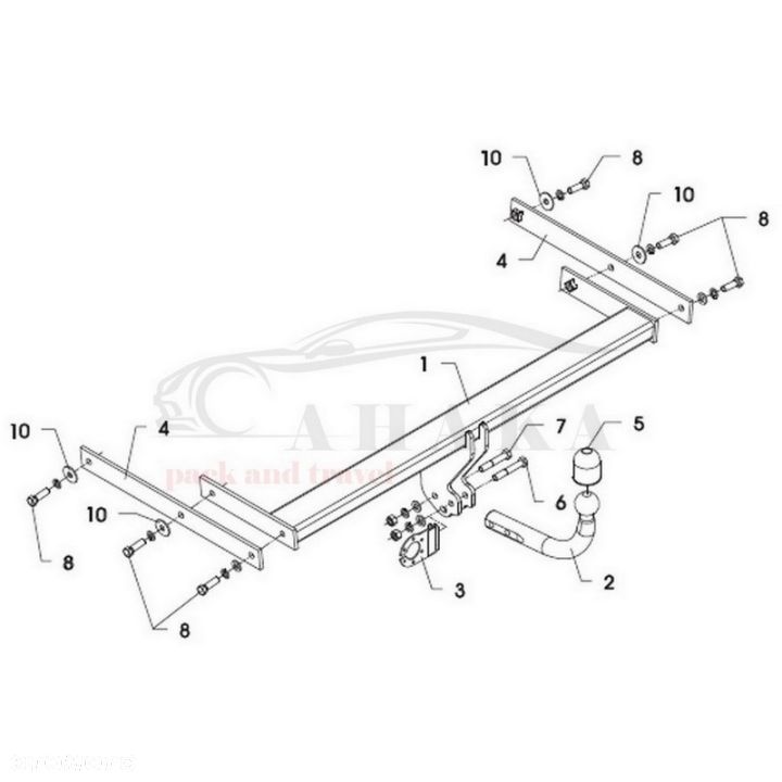 Hak Holowniczy Odkręcany Do Skoda Superb Ii Sedan 2008-2014 - 4