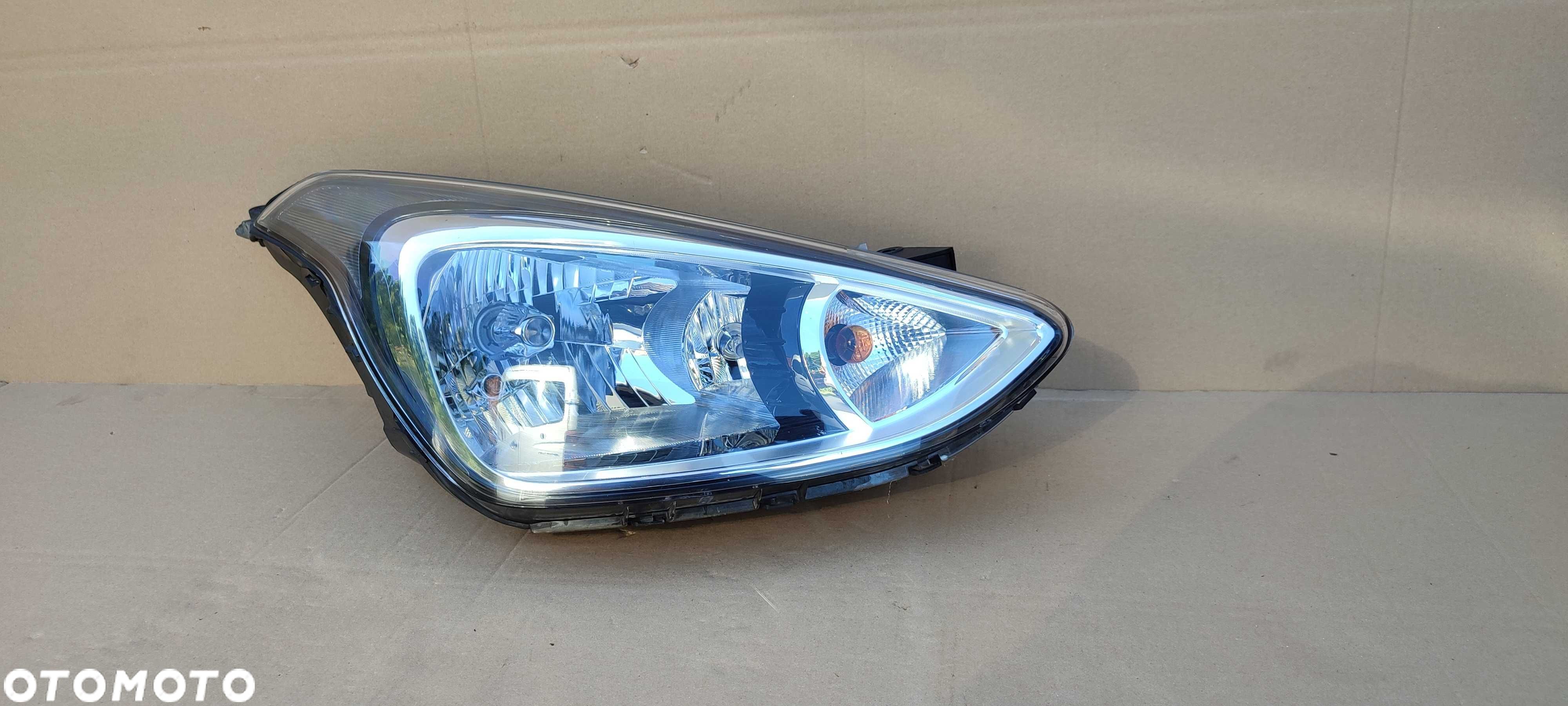 HYUNDAI I10 II 14- lampa prawa przód przednia idealna oryginał Europa - 1