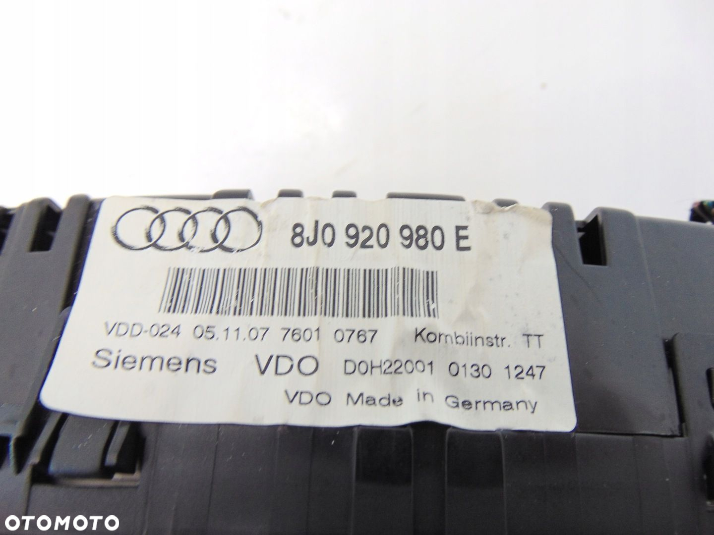 LICZNIK ZEGARY 8J0920980E AUDI TT 8J 2.0 TFSI 06-14 - 3