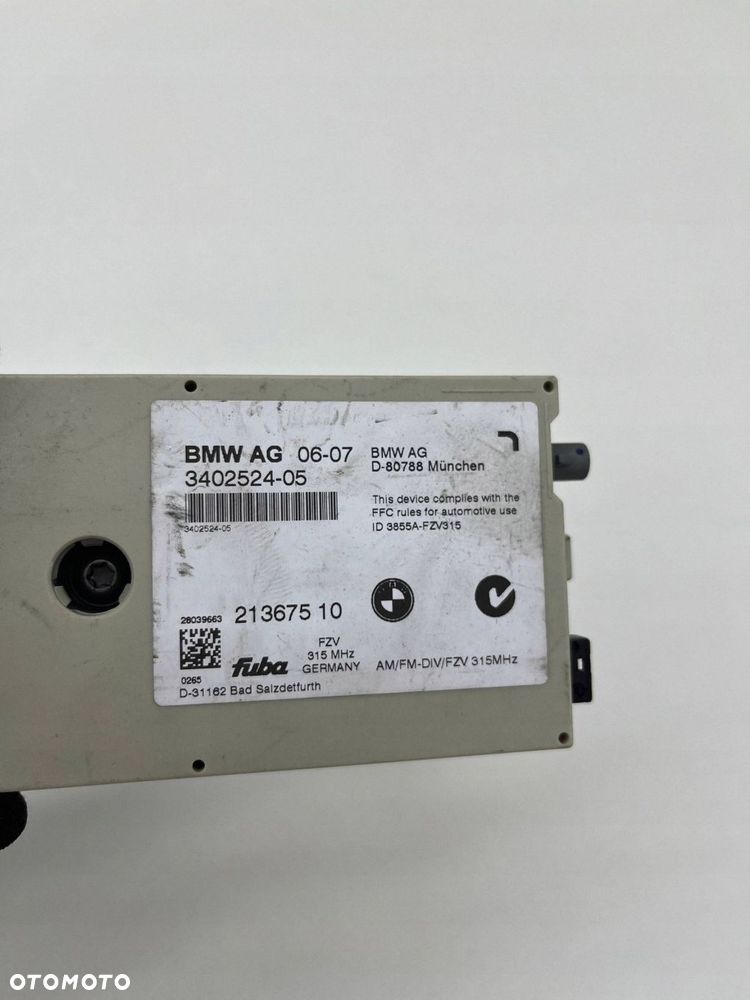 BMW X3 E83 MODUŁ WZMACNIACZ ANTENOWY DIVERSITY 3402524 - 2
