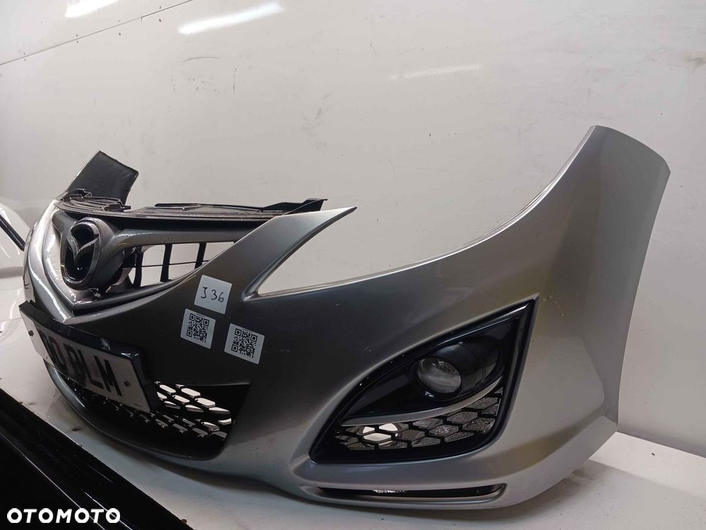 + ZDERZAK PRZÓD PRZEDNI MAZDA 6 VI LIFT FL 36L BŁĘKITNY HALOGENY - 3