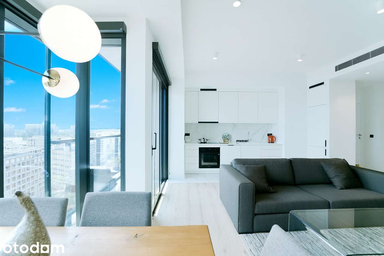 Apartament | 82 m² | 15 piętro | Balkon | Widok na centrum Warszawy