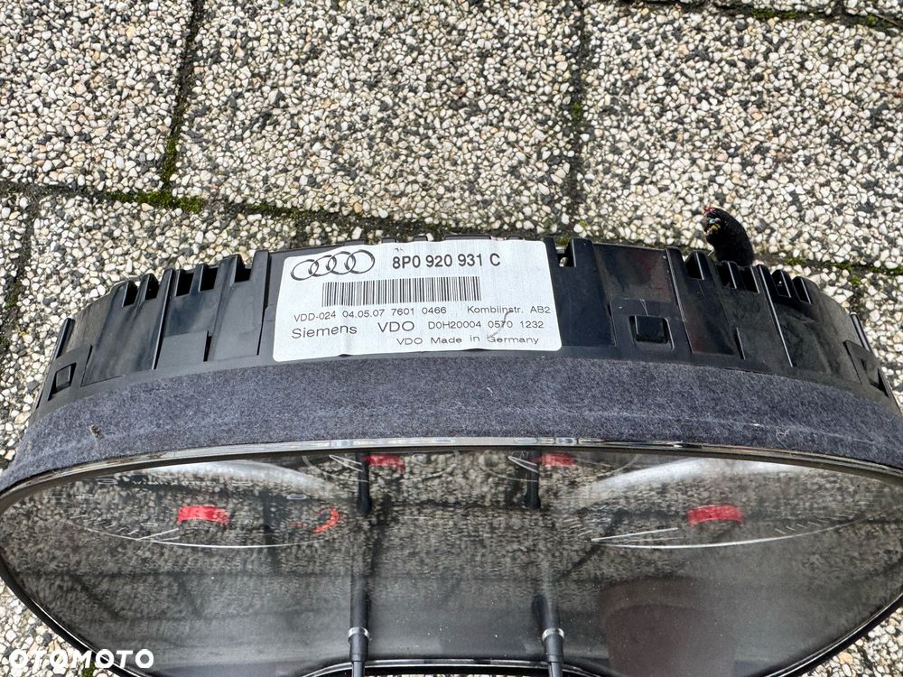 AUDI S3 8P LICZNIK ZEGARY EUROPA 8P0920931C - 3