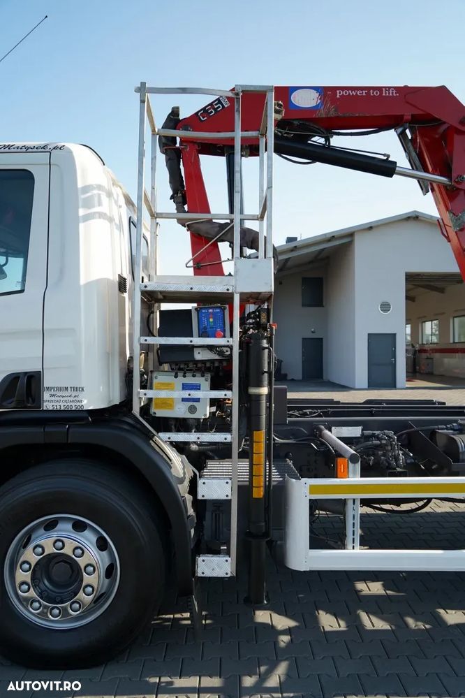 Scania P 280 / CILINDRU BASCULABIL / + HMF 635 HDS / CAPACITATE DE RIDICARE 1.500 KG / EXTENSIE MAXIMĂ 7 M / RADIOCOMANDĂ / EURO 6 - 23