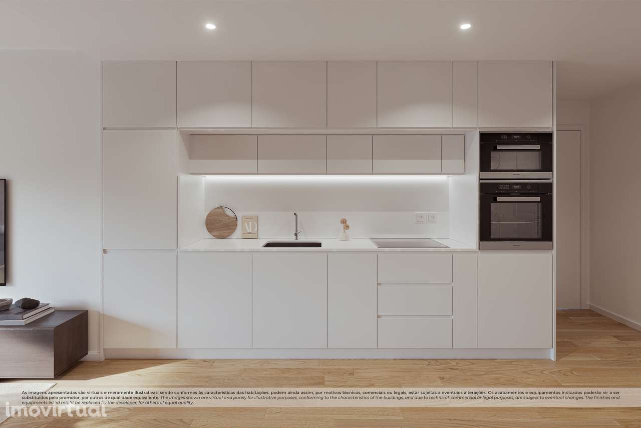 Apartamento T1 Arcozelo a 1.3km Praia Granja Condominio Fechado - Grande imagem: 2/12