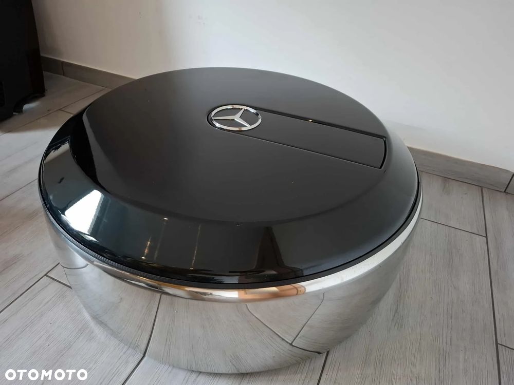 OSŁONA KOŁA ZAPASOWEGO DEKIEL MERCEDES G KLASA W463 OBUDOWA OBEJMA CHROM IDEALNY STAN - 4