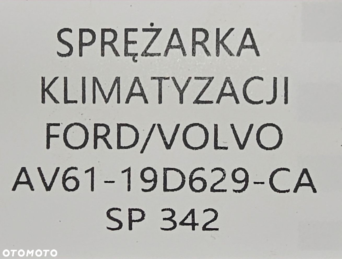 NOWA ORYGINALNA SPRĘŻARKA KLIMATYZACJI FORD / VOLVO - AV61-19D629-CA - 6