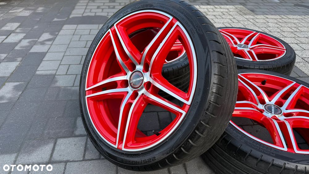 Koła r18 5x120 Borbet 225/40 ET30 8J bmw e46 e36 e39 e60 VW transporter t5 XRT8018 alufelgi KBA49282 - 14