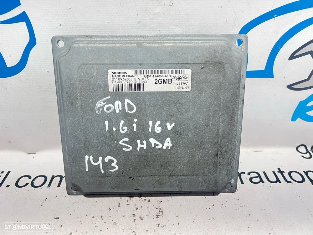 .Centralina Motor Original Siemens Ford SHDA 7M51-12A650-AFB / S118934202 - 1