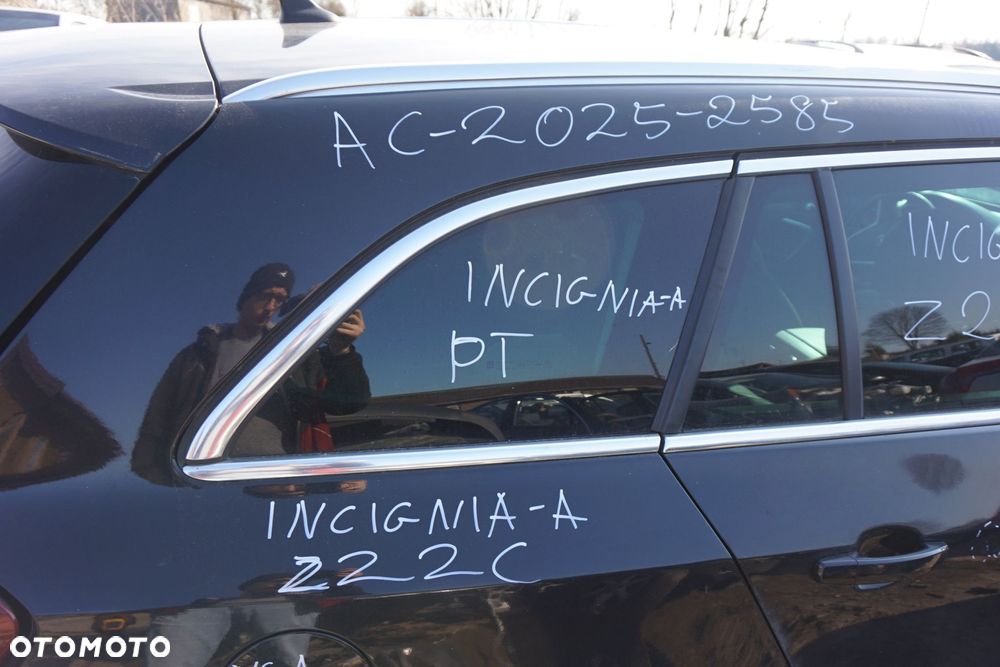 SZYBA KAROSERYJNA TYLNA PRAWA BOCZNA INSIGNIA A I KOMBI 13237827 OPEL 2008-2013 - 1