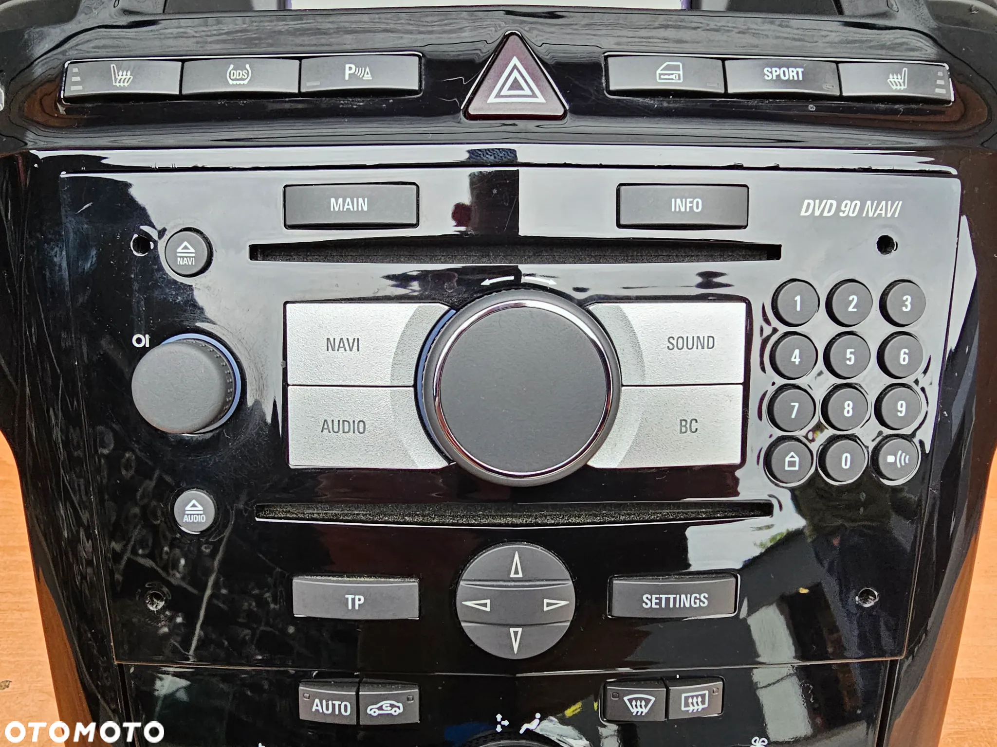 NAWIGACJA KOLOROWA RADIO PANEL MULTIFUNKCJA RAMKA OPEL ZAFIRA B DVD 90 NAVI PIANO BLACK CZARNE - 4