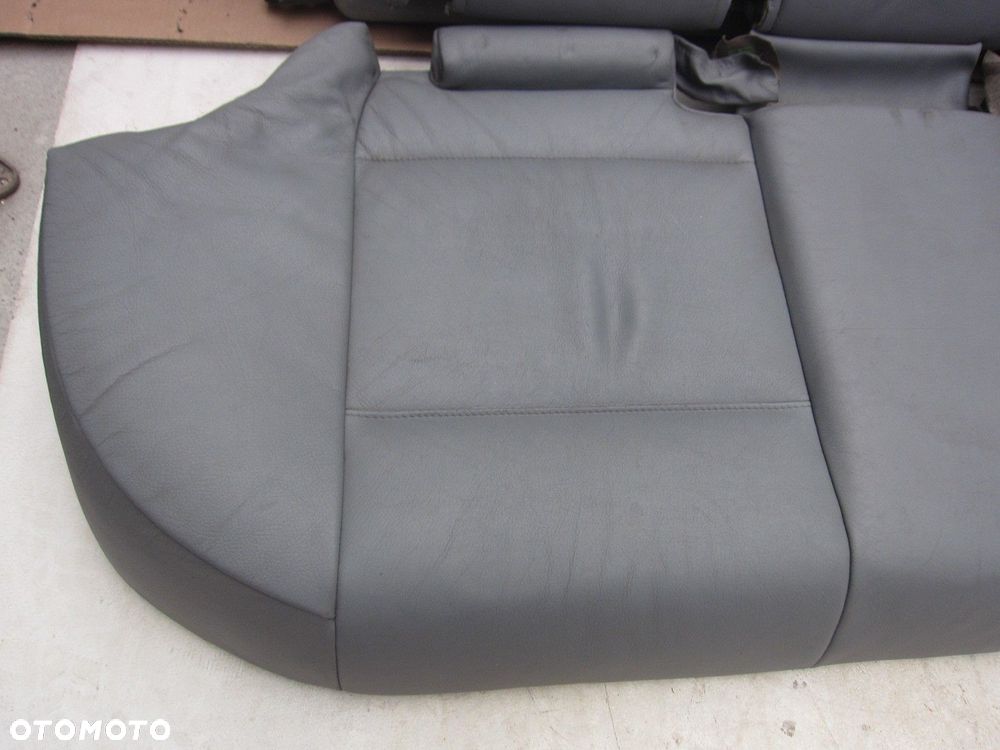 BMW 3 E46 KOMBI KANAPA TYLNA OPARCIE SZARE SIEDZISKO SZARA SKÓRA SKÓRZANY - 2