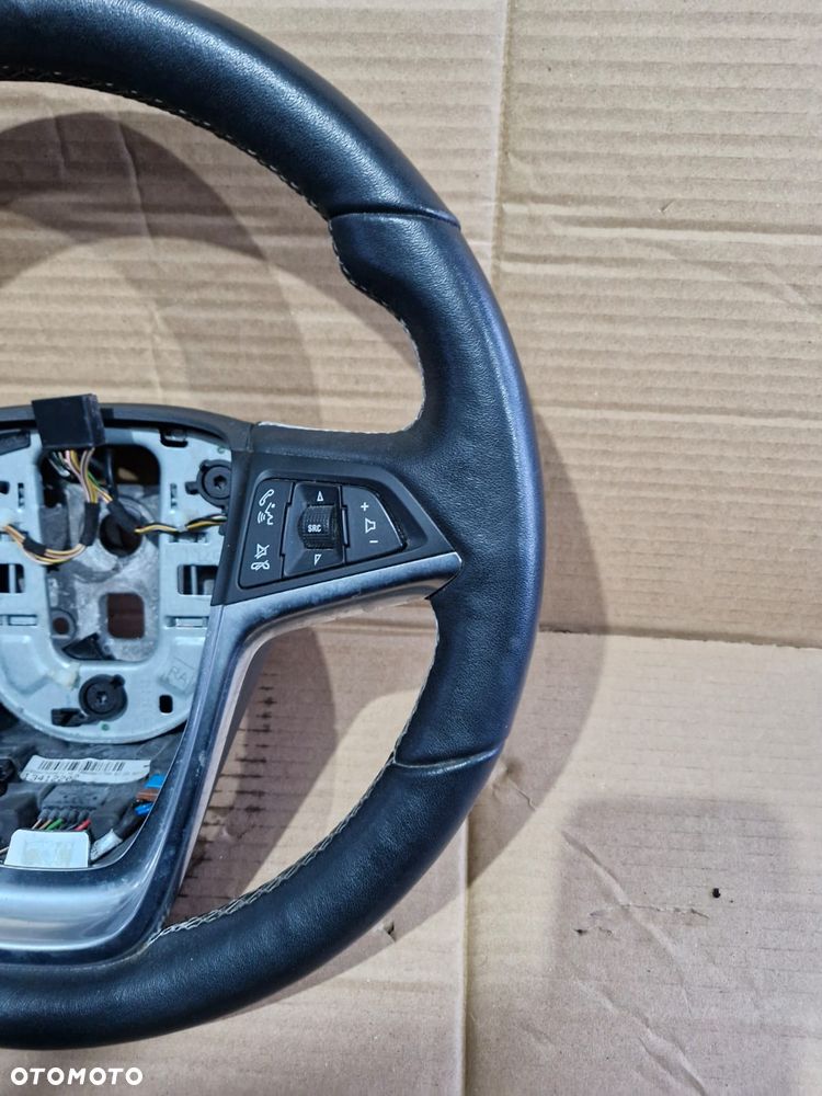 Kierownica skórzana skora Opel Astra J IV Mokka Meriva B multi podgrzewana - 3