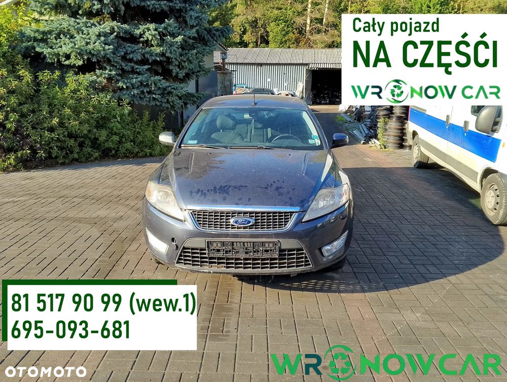 Ford Mondeo mk4 (07-10r.) 2.5 T 220KM. Silnik C25KDTD Skrzynia M66 lakier C6 – Sea Grey (metallic).Cały na części. GWARANCJA !!!  Przód Tył Zestaw Komplet Drzwi Klapa Zderzak Błotnik Maska Grill Atrapa Szyba Pas Lampa Lusterko Boczki Fotel Kanapa Kokpit Deska Rozdzielcza Przełącznik Włącznik Sterownik Przewody Wiązka Instalacja Moduł Komputer Czujnik Listwa Pompa Alternator Wtryski Głowica Rozrusznik Kompresor Sprzęgło Dwumas Silnik Skrzynia ABS Klimatyzacji Paliwa Wspomagania Kolektor Turbina Przepustnica Zawór Chłodnica Koło Hak Belka Sanki Zawieszenie Mcpherson Półoś Amortyzator Wydech Tłumik Zacisk Most - 1