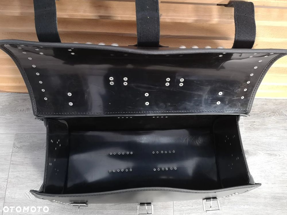 Skórzany Kufer Motocyklowy NOWY długość 60 cm - 2