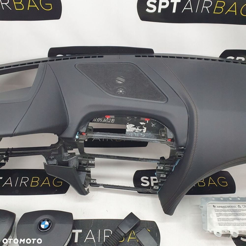 BMW SERII 6 F12 F13 DESKA ROZDZIELCZA KONSOLA KOKPIT PULPIT PODUSZKI AIRBAG AIR BAG NAPINACZE KIT SET - 3