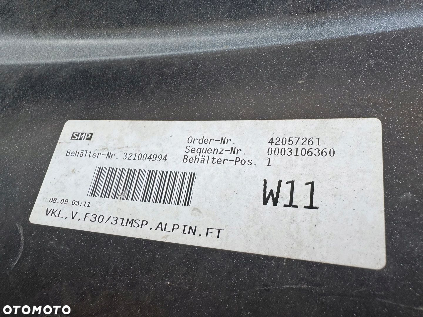 Zderzak Przód BMW 3 F30 F31 M PAKIET 4 PDC ORYGINAŁ PERFORMANCE - 16