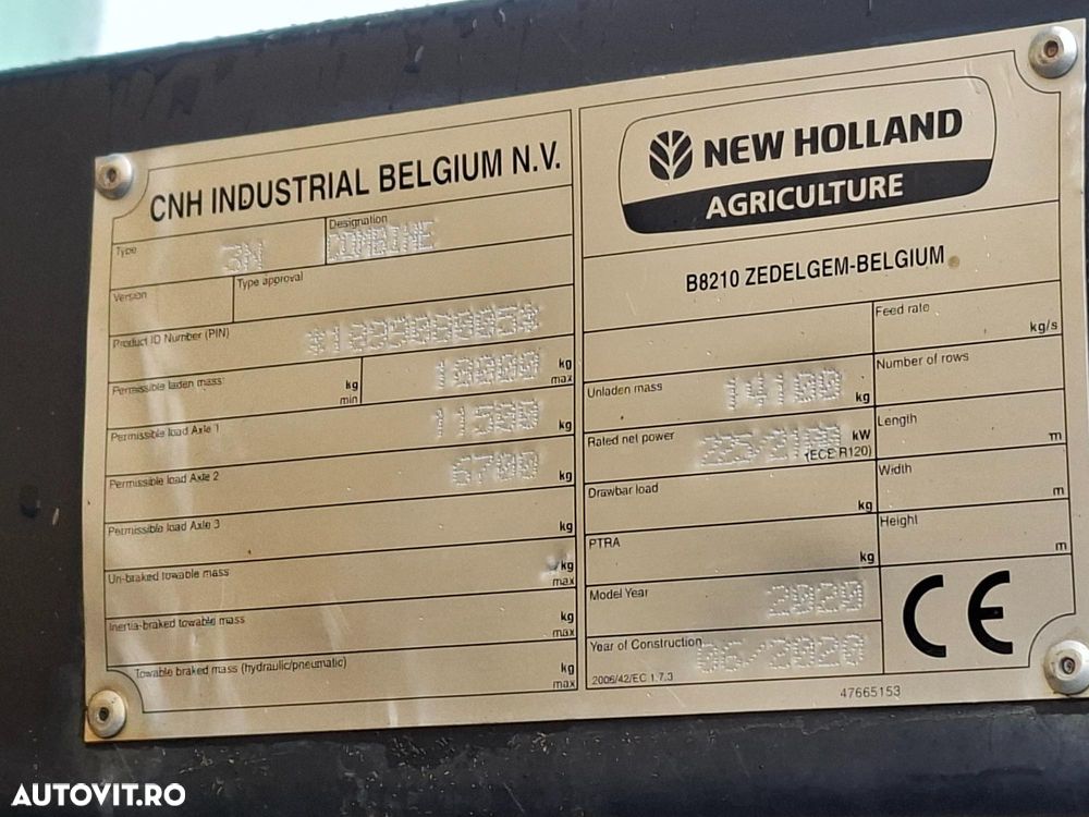 New Holland CX 6.90 ST5 COMBINA AGRICOLA CU HEDER PAIOASE 760CG 6,70M/22FT VF SI CARUCIOR TRANSPORT - 14
