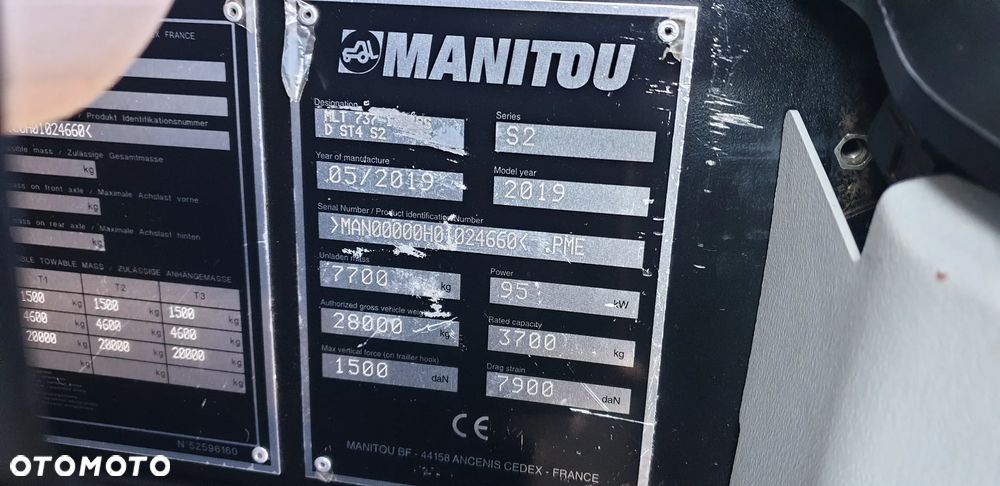 Manitou 737-130 PS Elite rok 2019 sprowadzona 5200mtg. - 20
