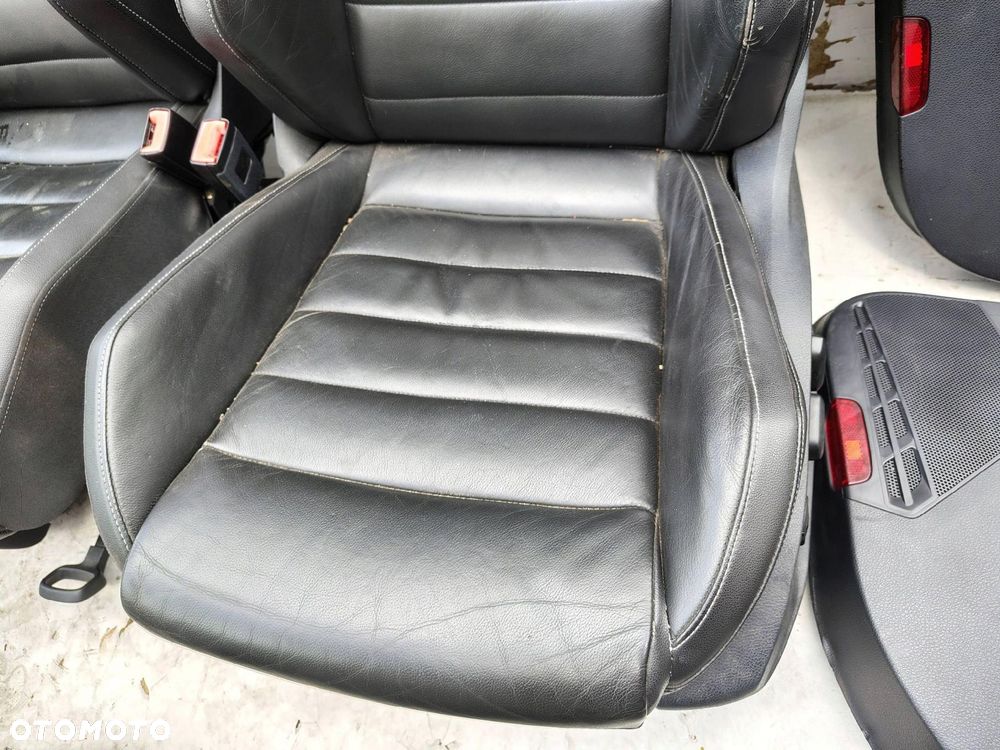 FOTEL FOTELE KANAPA TUNEL CZARNA SKÓRA GRZANE ELEKTRYCZNE GOLF 7 VII GTD HB - 11