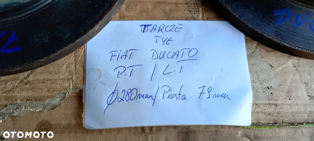 Tarcze hamulcowe klocki tył tylne 16" 280mm Fiat Ducato III - 8