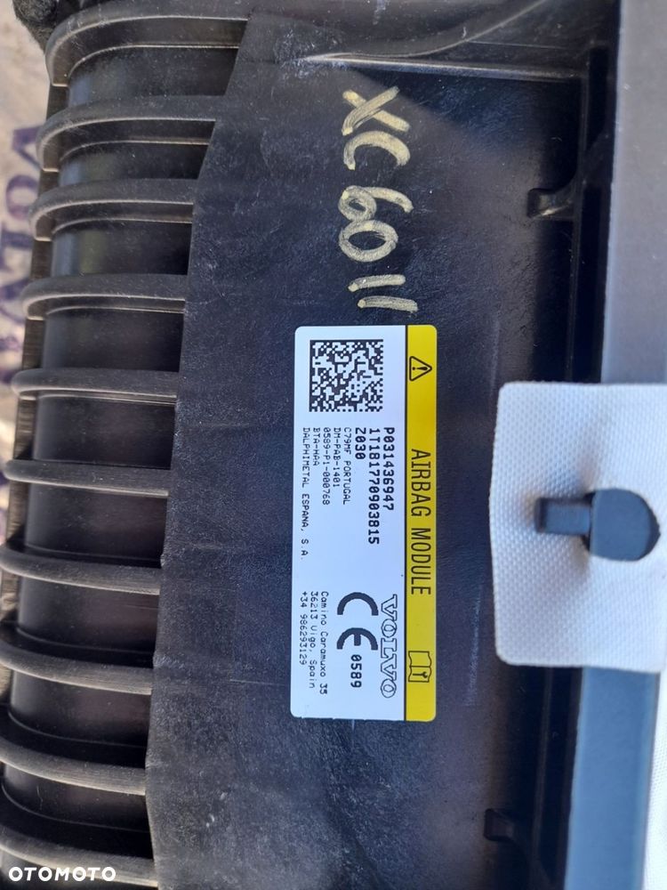 PODUSZKA POWIETRZNA PASAŻERA 31436947 VOLVO XC60 II 2019R - 6