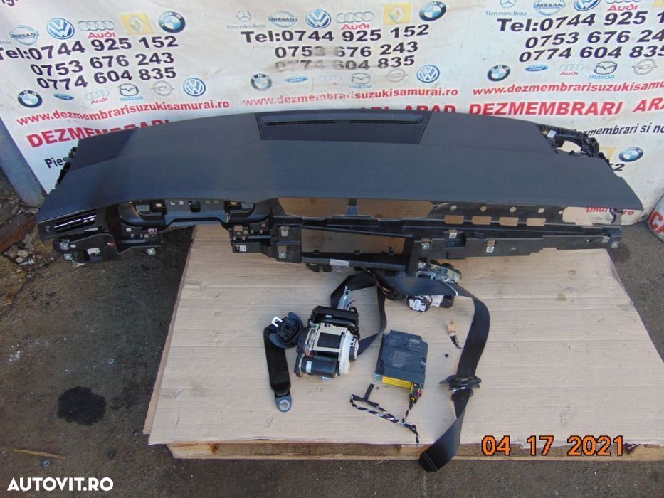 plansa bord cu airbag pasager+centuri+modul airbag uri - 2