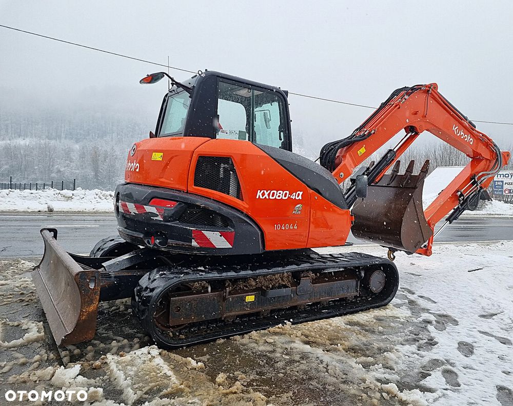 Kubota KX080-4 Koparka Gąsienicowa 8,5 tony długie ramię PLUS. Maszyna jak Nowa z Salonu. Dekra 2026r Dokumenty serwisowe książka! Import Norwegia! Klima. Pompa Tankowania. Ani deka luzów i wycieków! Silnik 4 cyl. 75 km.  Niski Oryginalny Przebieg 3960 mtg. Dodatkowe linie Hydra. Radio Bluetooth! - 25