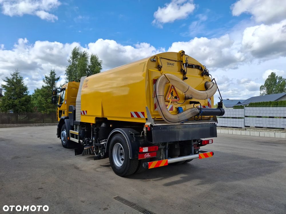 Renault C280 Zamiatarka SEMAT Zoeller FAUN Karcher 2 Silniki Rura Do Liści Listwy Ciśnieniowe Lanca 2 Zbiorniki Wody Szczotki L/R 2018r Euro 6 Motogodziny: 740MTH - 3