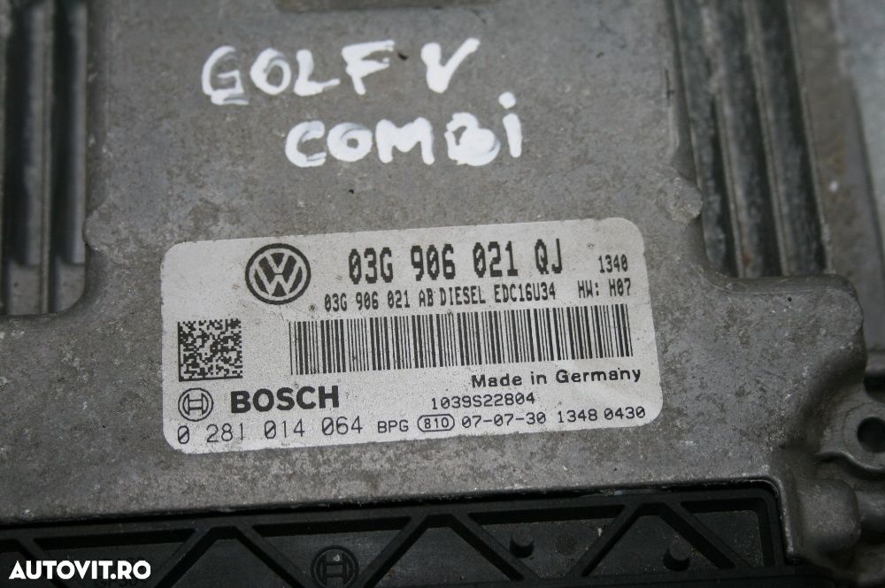Calculator Motor Ecu Vw Seat Skoda 1.9 Tdi Bls Factura Si Garantie - 1
