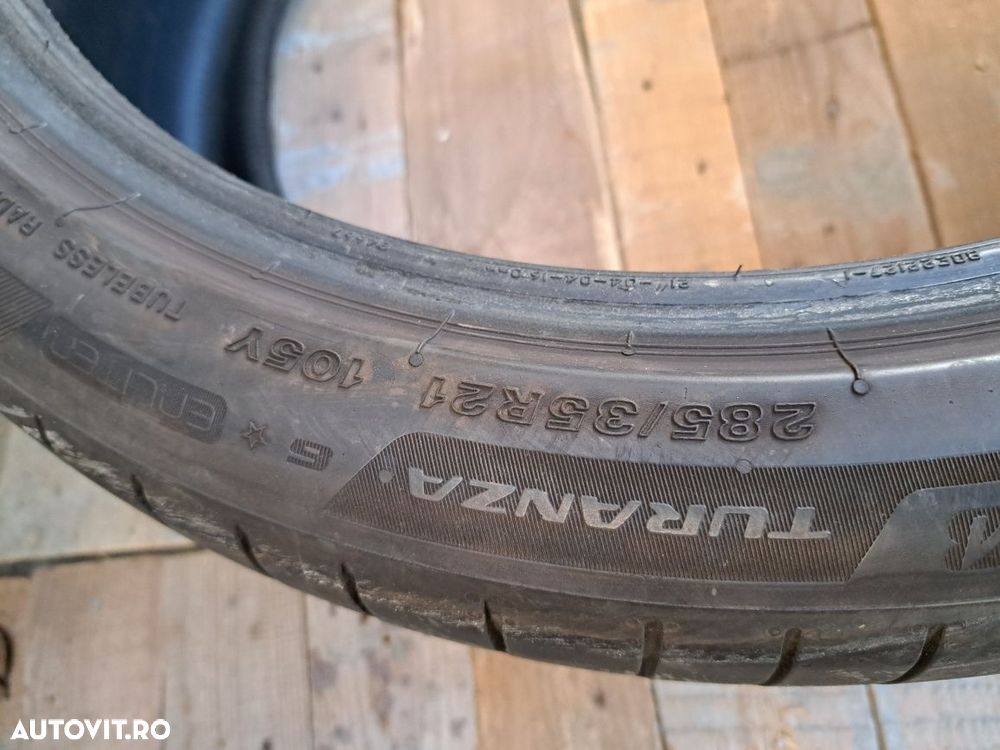 2 anvelope 285/35 R21 Bridgestone omologare BMW - 6