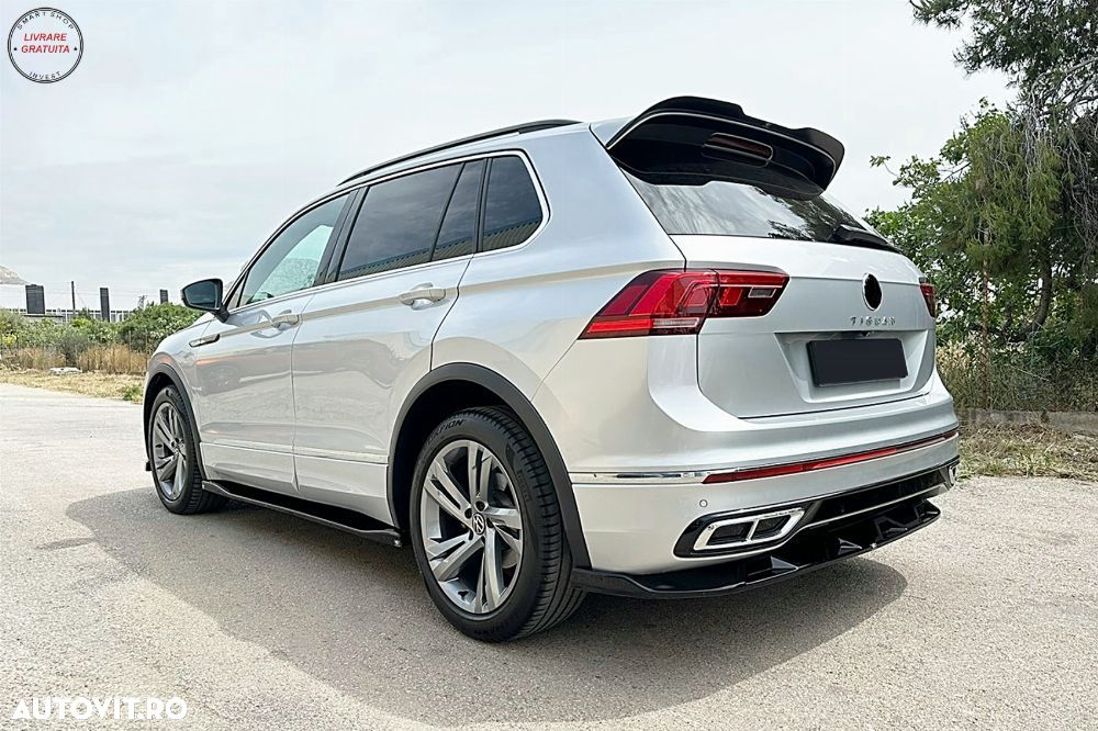 Prelungire Bara Spate VW Tiguan II Mk2 R/R Line Facelift (2020-2024) Negru- livrare gratuita - 7