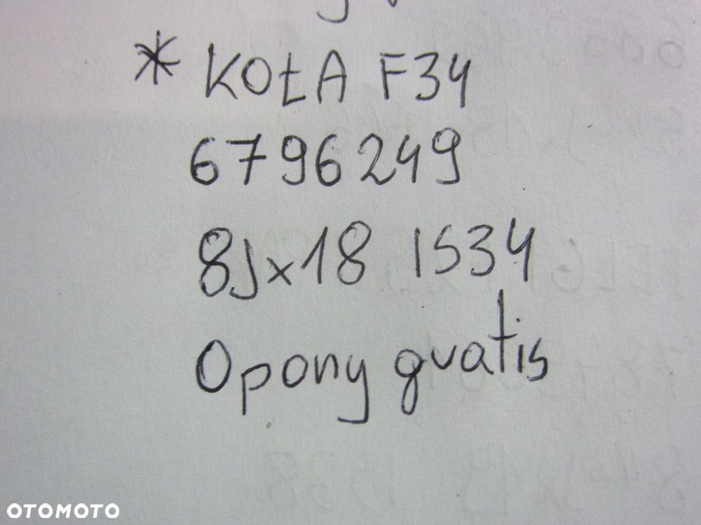 BMW F34 F31 F36 FELGI KOŁA 5X120 8JX18 ET 34 OPONY GRATIS 36116796249 - 15