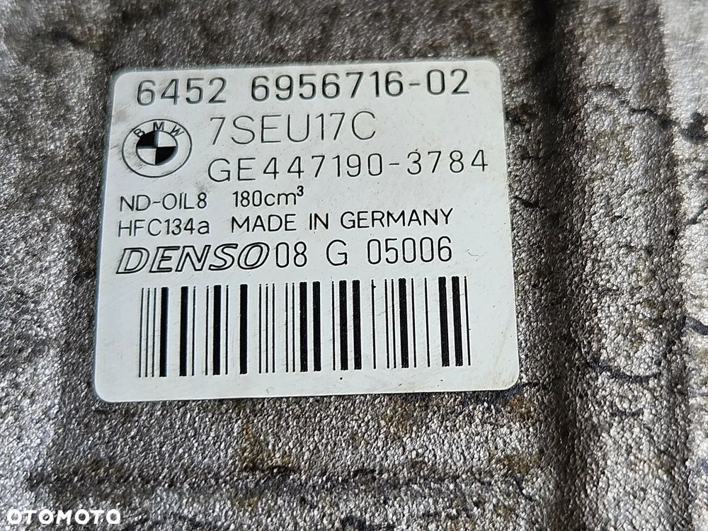 BMW  3 5 E60 E90 E91  2.5 N52 pompa kompresor sprężarka klimatyzacji 6956716-02 04 - 7