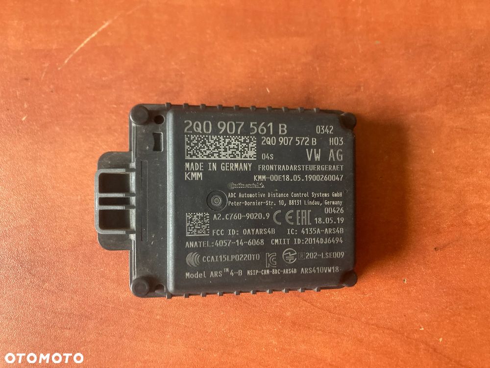 Moduł radar sensor 2Q0907561B 2Q0907572B - 1