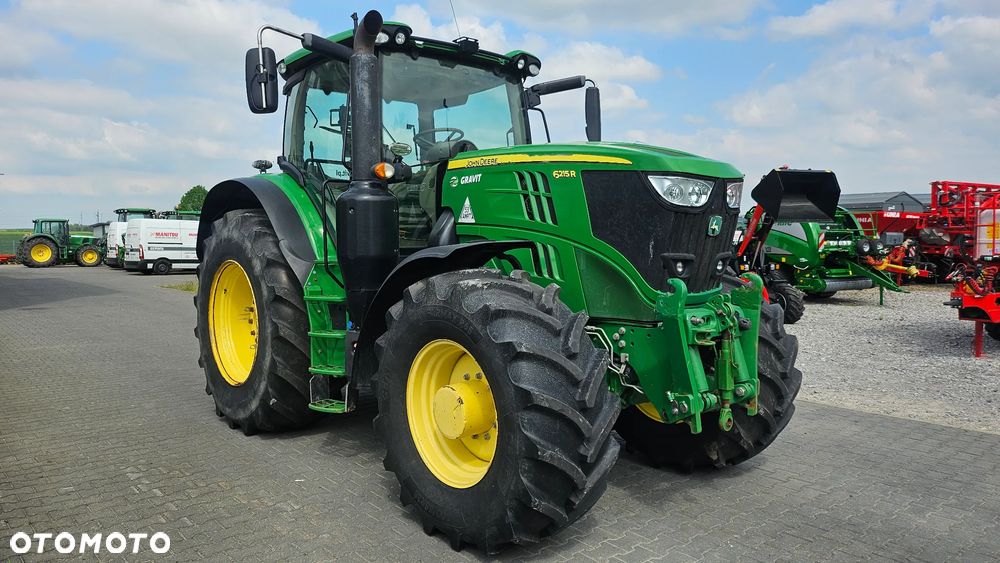 John Deere JD 6215R, 50 km/h, pneumatyka, przedni TUZ, bogata wersja, autentyczny przebieg! - 8