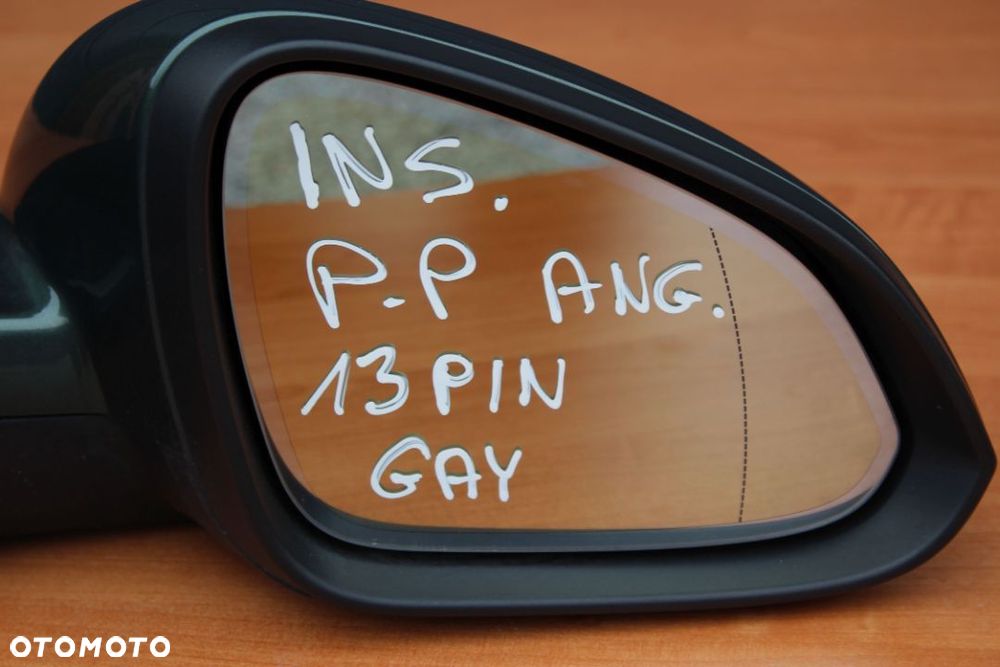 LUSTERKO ZEWNĘTRZNE PRAWE OPEL INSIGNIA A Z30K GAY 13 PIN PINÓW - 5