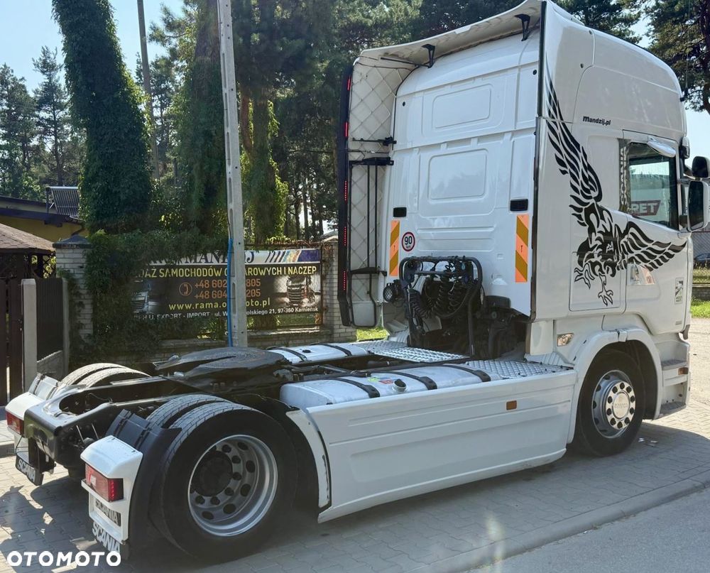Scania R450 TOPLINE STREAMLINE AUTOMAT RETARDER FULLSPOJLERY STANDKLIMA WEBASTO XENONY LEDY SKÓRA 2xALUTANK LODÓWKA LOW DECK MEGA EURO 6 BEZ EGR 2016r ŁADNA - 5