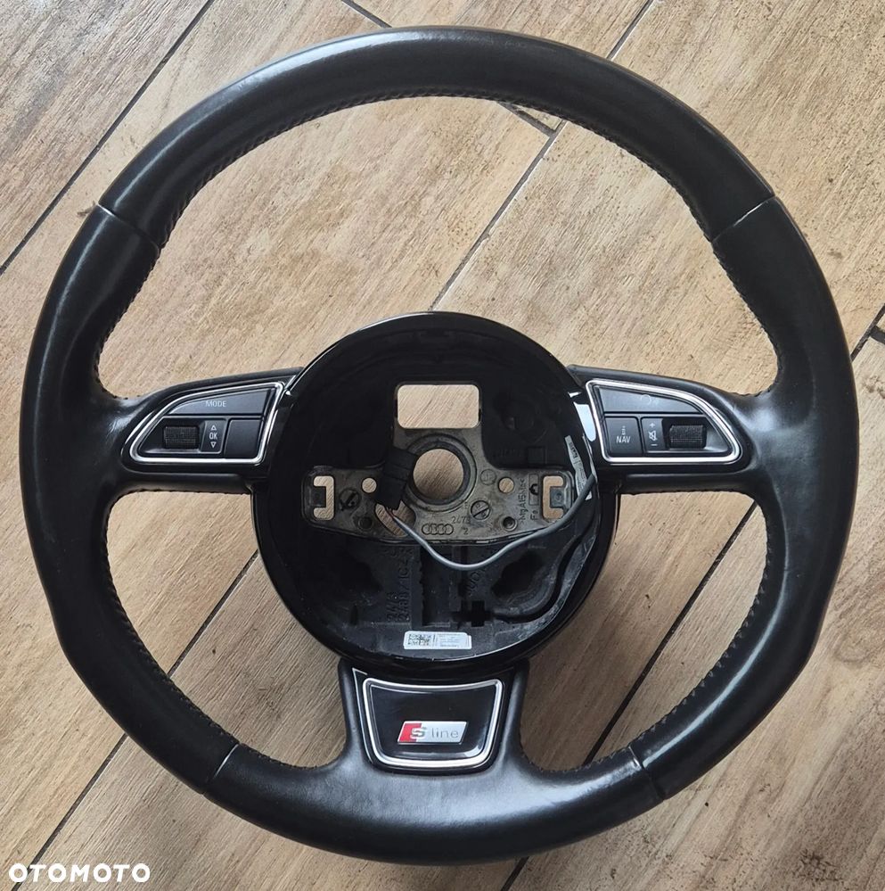 Kierownica S-LINE MODE Na Okrągłą Poduszkę Audi A4 S4 B8 A5 S5 8T 2007-2016 - 1