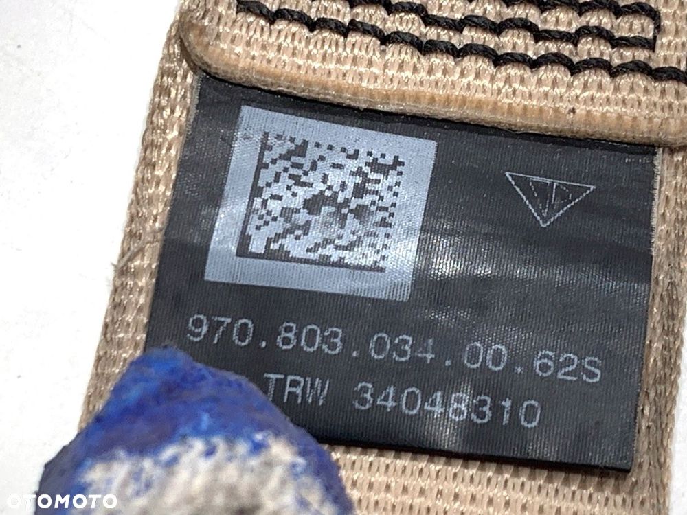 PAS BEZPIECZEŃSTWA PRAWY PRZÓD  PORSCHE PANAMERA (970) 2009 - 2017 4.8 4S 294 kW [400 KM] benzyna - 6