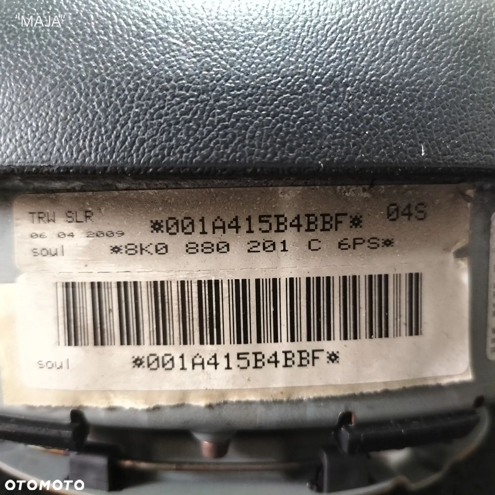 AUDI A4 8K PRZED LIFTEM PODUSZKA 4 RAM AIRBAG KIEROWCY ORYGINAŁ DEMONTAŻ - 6